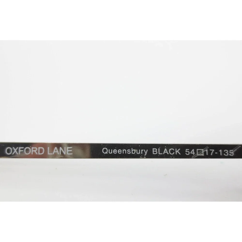 Oxford Lane Queensbury Black Silver Round Eyeglasses Frames 54-17-135 38993